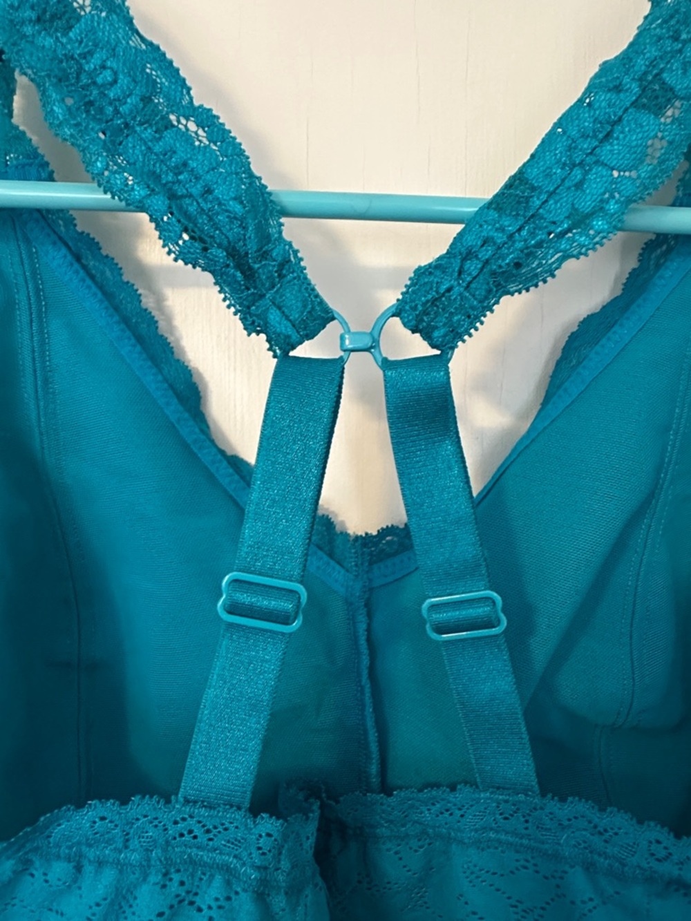 Torrid Curve Teal Floral Lace Bralette - Picture 4 of 6